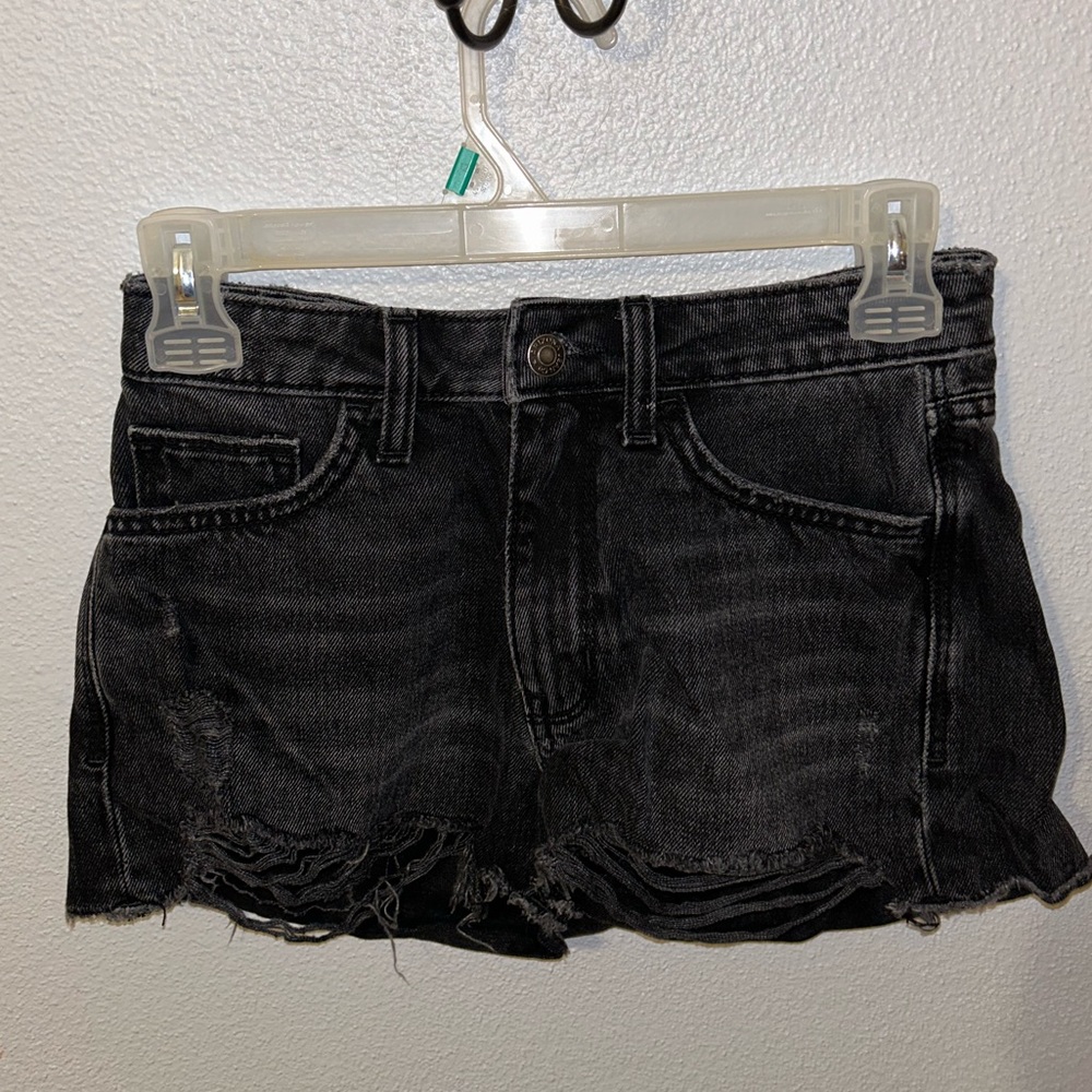 Black Denim Distressed Jeans